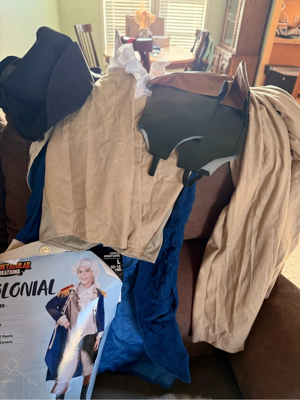 Spooktacular Creations Colonial Boys' Costume Jacket - Navy Blue